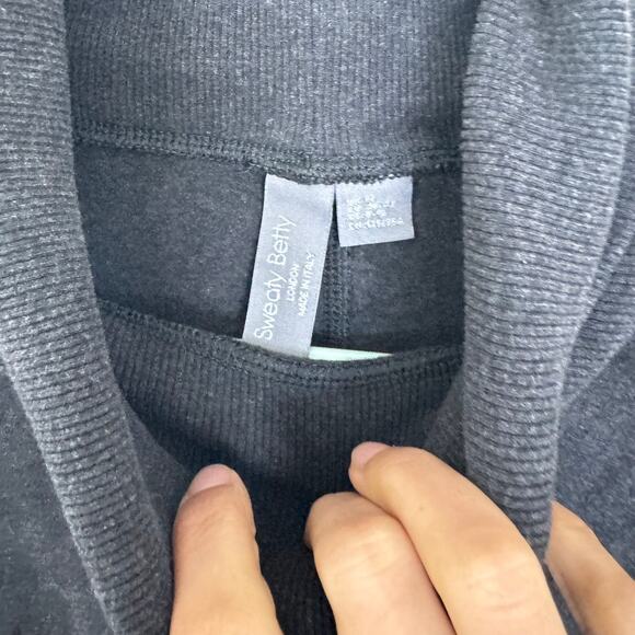 Sweaty Betty Women's Melody Luxe Fleece Turtleneck Pullover Sweatshirt Medium - Picture 5 of 5